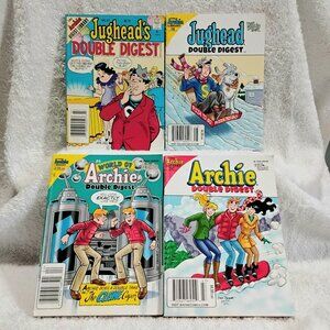 Group of 4 Assorted Jughead/Archie Double Digest Magazines by Archie Comics!!